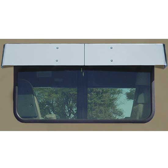 Stainless Steel Rear Window Drop Visor Kit For Western Star 1999 & Newer