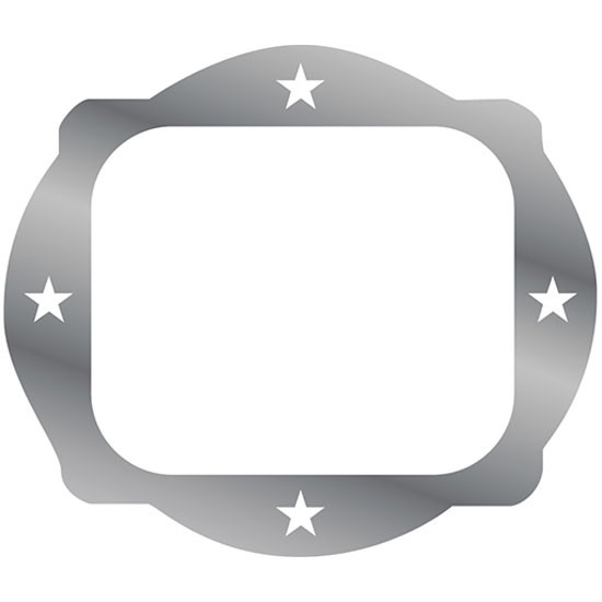 Stainless Steel Outer Door Handle Trim With 4 Small Stars For Western Star 4964EX & 4964FX Constellation