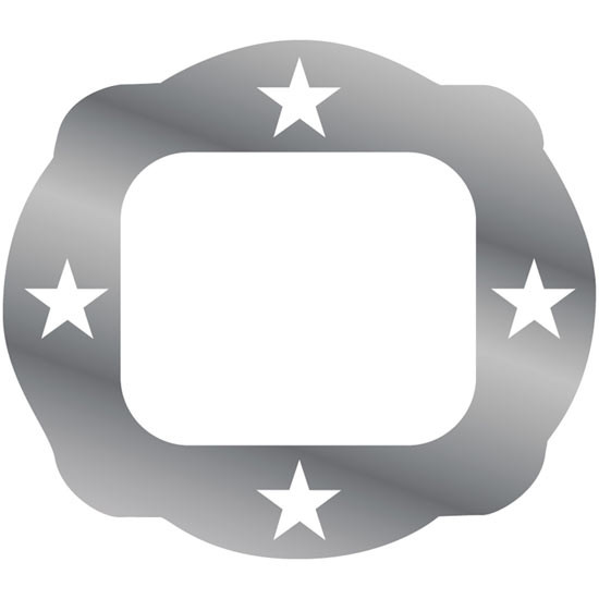 Stainless Steel Door Handle Trim With 4 Large Star Cutouts For Western Star Constellation