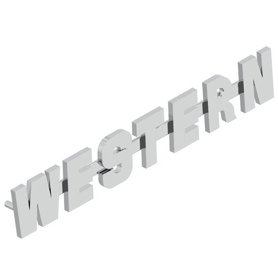 Hood Side Emblem For Western Star - Western Only