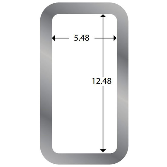 Stainless Steel Sleeper Vent Trim For Western Star Constellation 4964EX, 4964FX