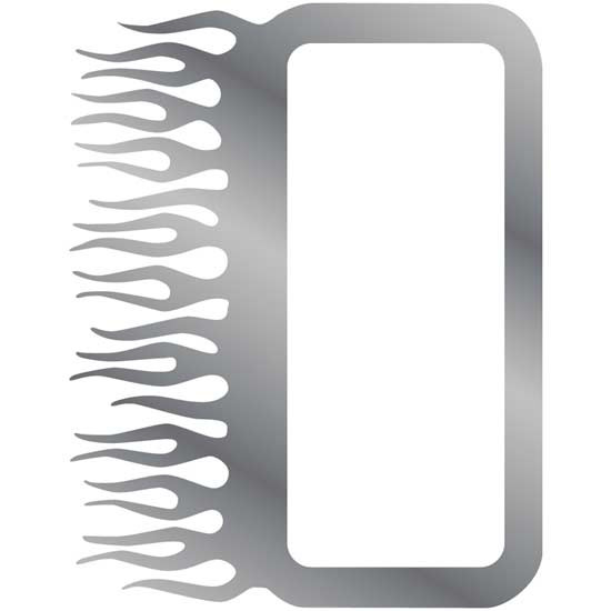 Stainless Steel Sleeper Vent Trim With Flames For Western Star Constellation