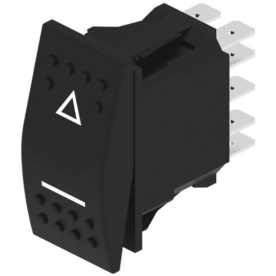 Hazard Lights Rocker Switch - A66 - 02160 - 018 For Western Star