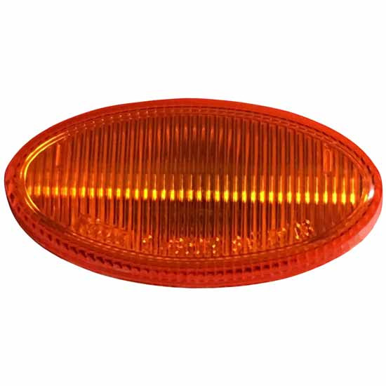 Oval Side Turn Signal Lamp - Amber LED / Amber Lens For Hino 238