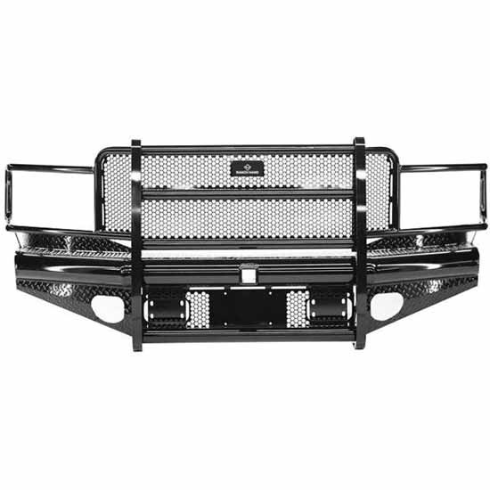 Legend Series Black Steel Front Bumper W/ Grille Guard For Ram 1500 Mega Cab, 2500/3500 2006-2009