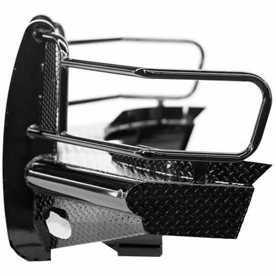 Legend Series Black Steel Front Bumper W/ Grille Guard For Ram 1500 Mega Cab, 2500/3500 2006-2009