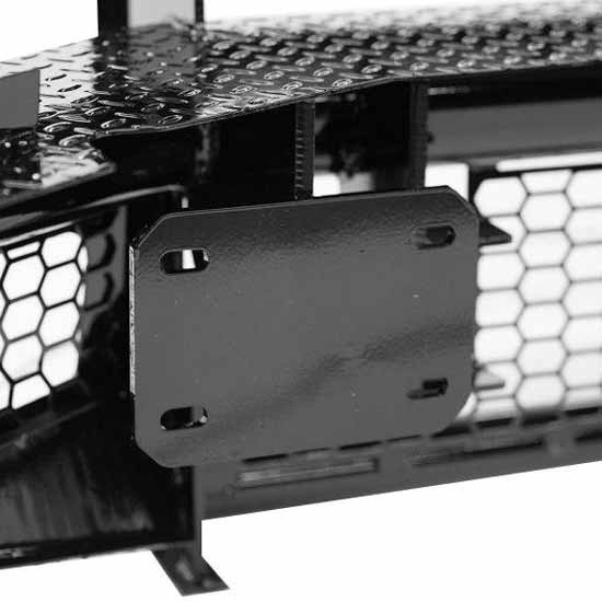 Legend Series Black Steel Front Bumper W/ Grille Guard, Sensors For Dodge/Ram 2500/3500 2010-2018