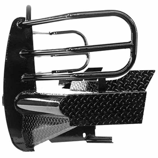 15K Winch-Ready Black Steel Front Sport Bumper W/ Grille Guard, Sensors For Dodge/Ram 2500/3500 2010-2018