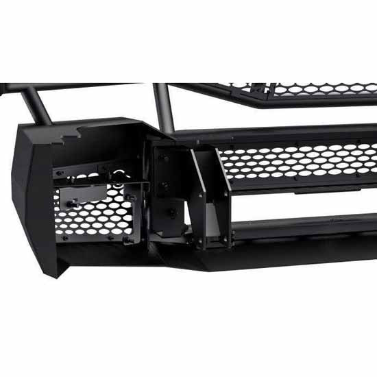 Midnight Black Steel Front Bumper, 7 Gauge W/ Grille Guard For Ram 2500/3500 2019-2020