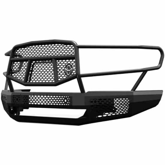 Midnight Series Black Steel Winch-Ready Front Bumper, 7 Gauge W/ Grille Guard, Sensors For Ram 1500 2019-2020