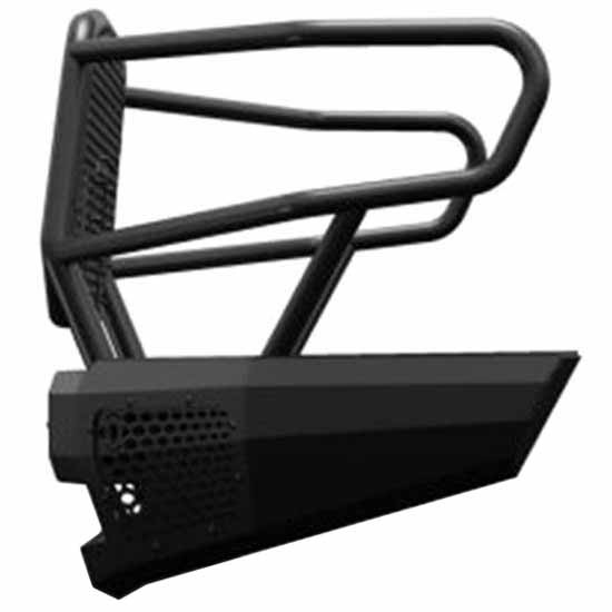 Midnight Series Black Steel Winch-Ready Front Bumper, 7 Gauge W/ Grille Guard, Sensors For Ram 1500 2019-2020