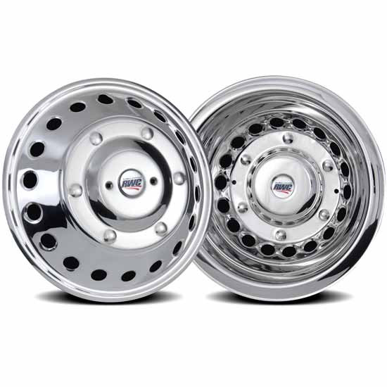 6 X 16 Inch Stainless Steel Simulator For Dual Wheels For Dodge Sprinter 3500 2012-Current