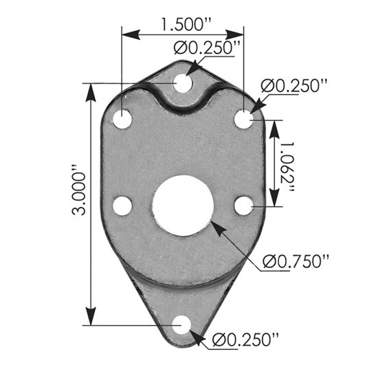 BESTfit Air Horn Horn Pad / Spacer Replaces 18-02905 For Peterbilt Flat Top Cab