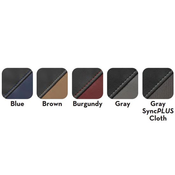 Seats Inc. Legacy Lo High Back Seat W/ Dual Armrests - Two Tone Black/Blue DuraLeather Seats Inc. Legacy Lo High Back Seat W/ Dual Armrests - Two Tone Black/Blue DuraLeather