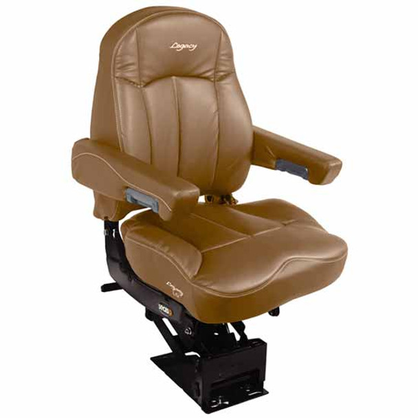Seats Inc. Legacy Silver Seat W/ Mid Back, STD Base, Armrests - Brown DuraLeather Seats Inc. Legacy Silver Seat W/ Mid Back, STD Base, Armrests - Brown DuraLeather