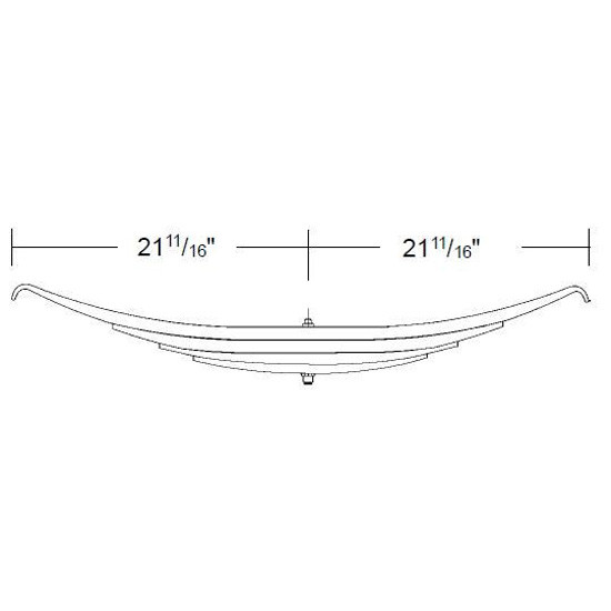 4 Trailer Leaf Spring Assembly For Dayton And Fruehauf Suspensions