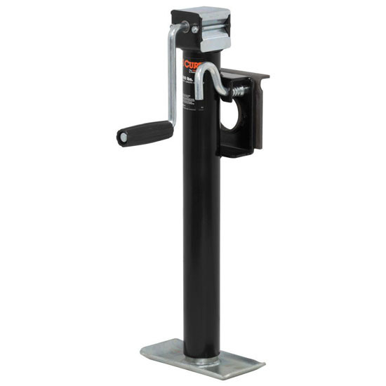 Bracket-Mount Swivel Jack W/ Side-Wind Handle Supports 2,000 Lbs. Trailer Tongue Weight