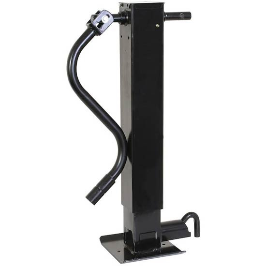 12 Inch Heavy Duty Side Pin 4 Inch Square Jack With Handle  - 12,000 lb