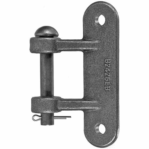 Drop-Forged Steel Butt Hinge With 1/2 Inch Pin & Cotter, 3.38 X 5.38 Inch Drop-Forged Steel Butt Hinge With 1/2 Inch Pin & Cotter, 3.38 X 5.38 Inch