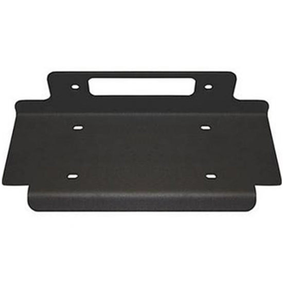 Black Steel Horizon Series Winch Mounting Plate For Jeep Wrangler 2007-2015