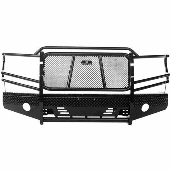 Summit Series Black Steel Front Bumper W/ Grille Guard For Toyota Tundra 2014-2019