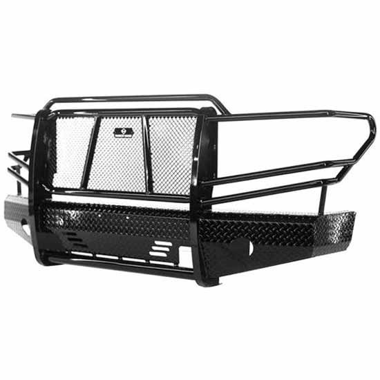 Summit Series Black Steel Front Bumper W/ Grille Guard For Toyota Tundra 2014-2019
