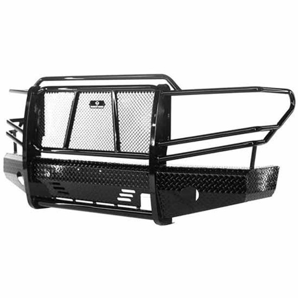 Summit Series Black Steel Front Bumper W/ Grille Guard For Toyota Tundra 2014-2019