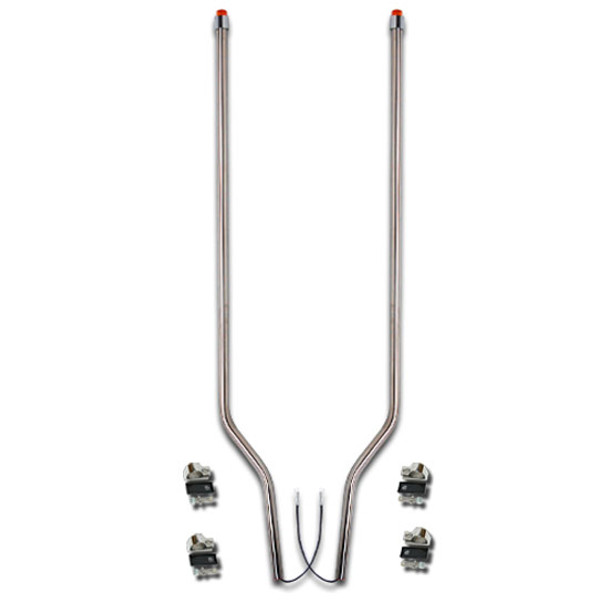 Bores 304 SS LED Bumper Guides - 42 Inch For Freightliner FL70-FL80 & M2 Bores 304 SS LED Bumper Guides - 42 Inch For Freightliner FL70-FL80 & M2