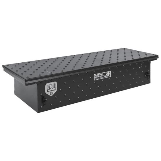 70 X 13.5 X 20 Inch Smooth Black Aluminum Low Profile Tool Box W/ Black Base, Gladiator Lid