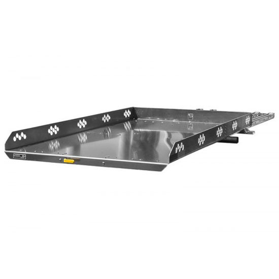 49.375 X 64 Inch Aluminum Truck Slide W/ Galvanized Steel Tracks For Full Size 5.5 Ft. Bed - 1200 Lb. Capacity
