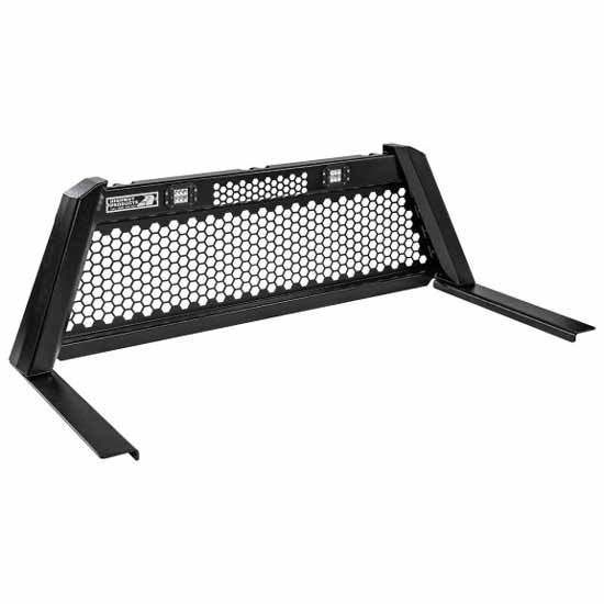 Guardian  Cab Rack Military-Grade AluminumW/ Smooth Black Uprights, 1 Honeycomb Mesh