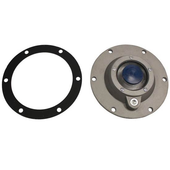 6-Hole Aluminum Steer Axle Hubcap Oiler- 5.875 Inch Bolt Circle With Gasket & Side Fill Plug