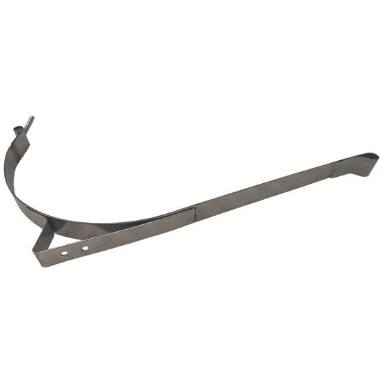 BESTfit 1.875 Inch Stainless Steel Fuel Tank Strap With Step Bracket   For 63 Gallon D Tanks