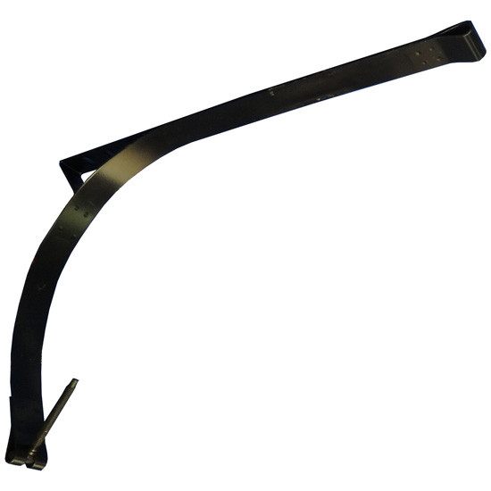 BESTfit 1.875 Inch Black Fuel Tank Strap With Step Bracket For Chevrolet, GMC & International W/ 53 Gallon D Shape Fuel Tank