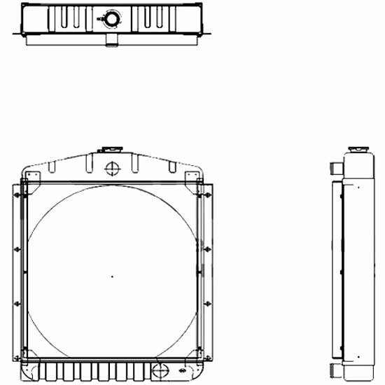 BESTfit Radiator 437909M for GMC / Detroit Diesel 353 & 453 Power Unit