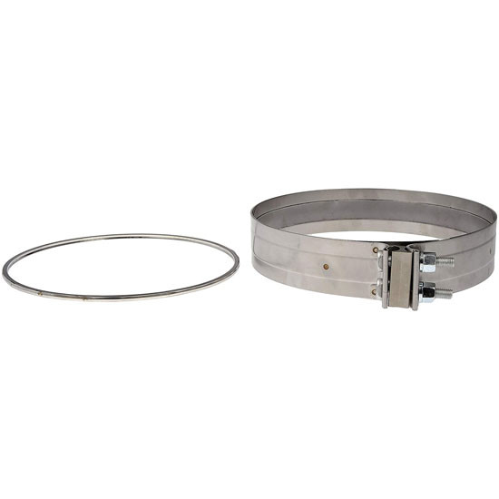 55MM Diesel Particulate Filter Gasket, Clamp Kit - Replaces A0004902241, A6804910480 For Freightliner & Western Star