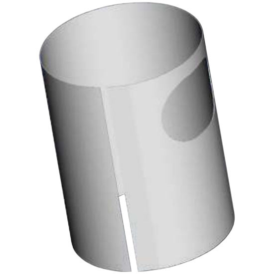 19.375 Inch Stainless Steel Air Cleaner Wrap For Peterbilt, Kenworth W/ 15 Inch Donaldson