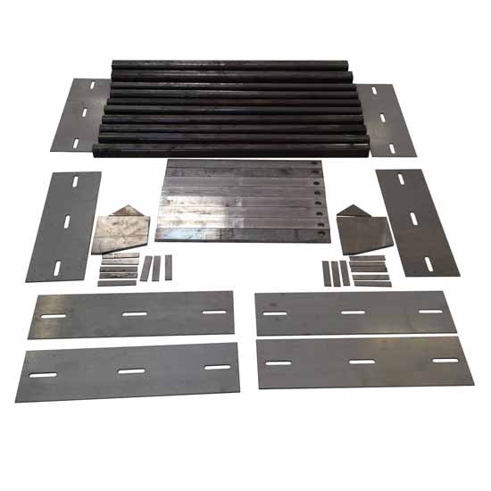Single Radius Fender Bracket Set For Models W/ & , By CSM For Peterbilt Low Air Leaf & Kenworth AG400L Suspensions 2005 & Newer