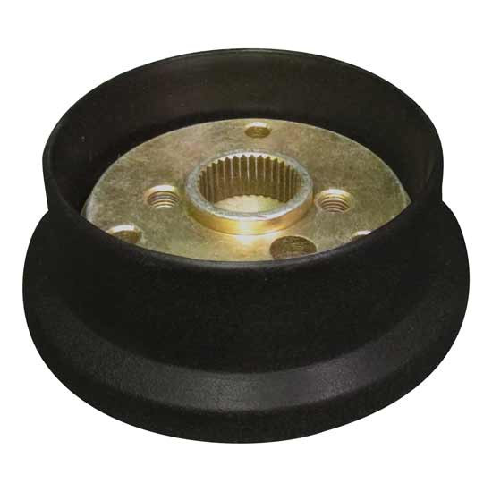 Black 3 Hole Bolt Steering Wheel Hub Adapter For Kenworth, Peterbilt & Western Star