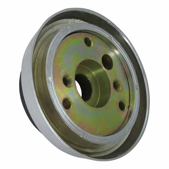 Chrome 3 Hole Bolt Hub Adapter - 40 Spline Count For Peterbilt, Kenworth