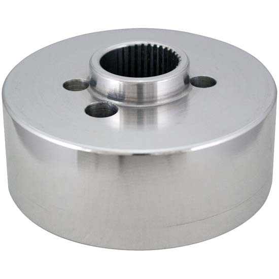 Polished Aluminum Steering Wheel Hub Adapter W/ 5 Hole Bolt Pattern For Steering Creation Wheel