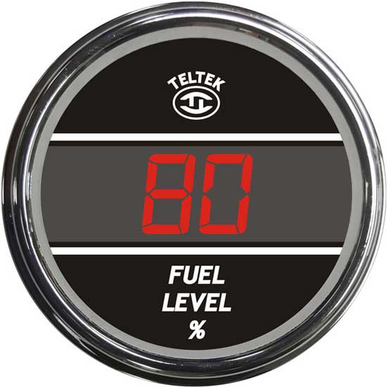 Teltek Red Digital Fuel Level Gauge For Kenworth