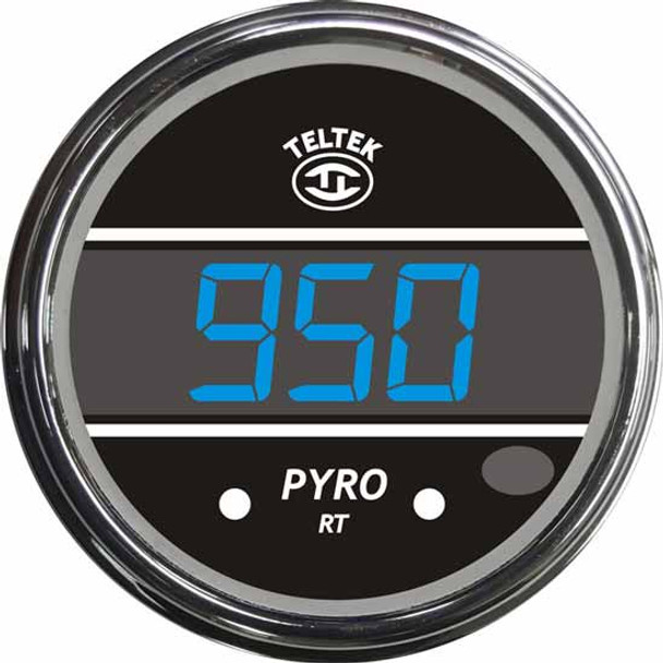 Peterbilt 389, Kenworth T600, T660, T800, W900 Blue Digital Pyrometer Gauge With Bezel Peterbilt 389, Kenworth T600, T660, T800, W900 Blue Digital Pyrometer Gauge With Bezel
