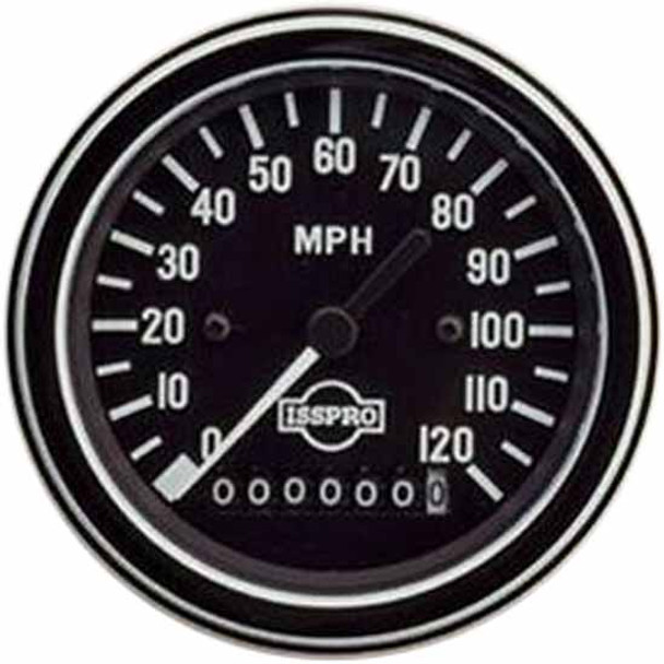 3.375 Inch Chrome Electric Speedometer 120 MPH, By Isspro
