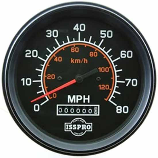 5 Inch Programmable Electric Speedometer Gauge- 80MPH/140KPH, By Isspro