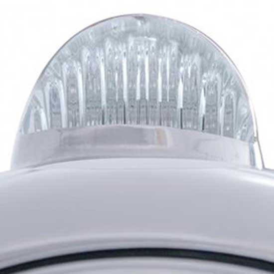 SS Guide 682-C 11 Diode High Power LED Headlight W/ 5 Diode Amber/Clear LED Turn Signal Light For Peterbilt, Freightliner, International & Mack