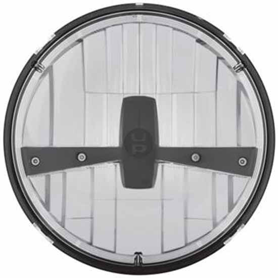 7 Inch Round High Power LED Dual Function Headlight With 5 Phillips Lumi LEDs - Black