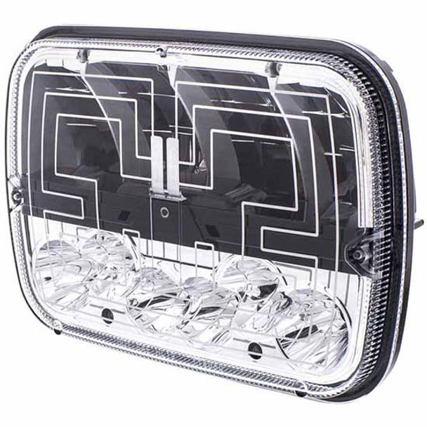 5 X 7 Inch 600 Lumen Heated LED Low Beam Headlight 5 X 7 Inch 600 Lumen Heated LED Low Beam Headlight