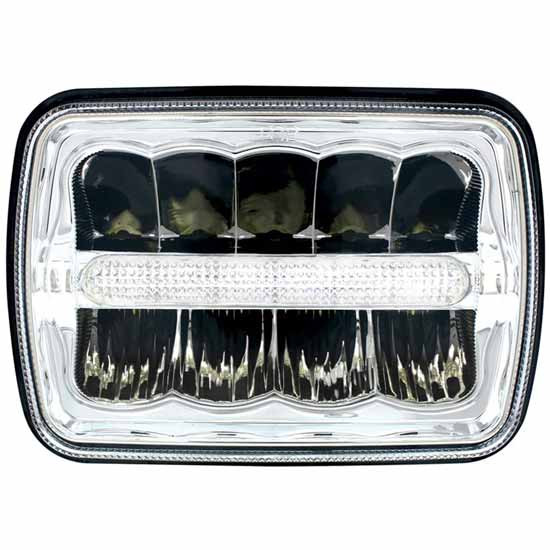 Ultra Lit 9 High Power LED Rectangular Light W/ Position Light Bar