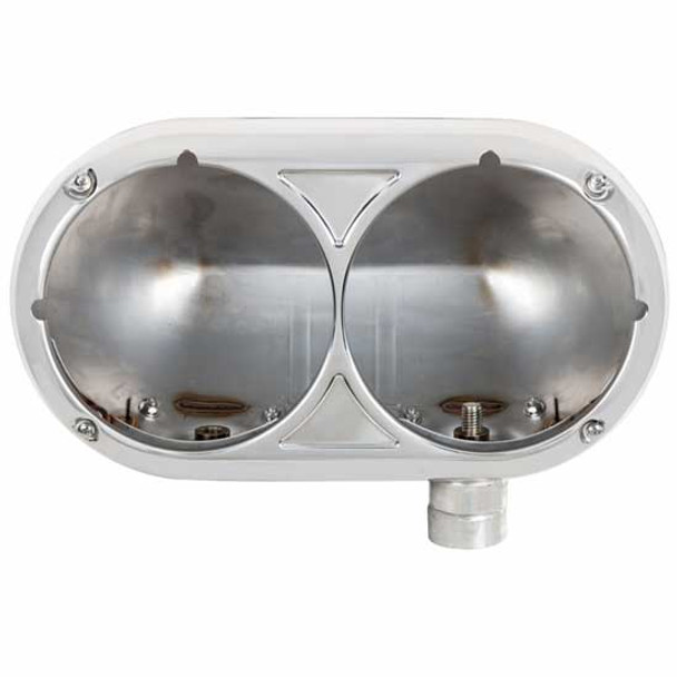 304 Stainless Steel Dual 5.75 Inch Headlight Housing For Peterbilt 359